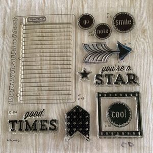 Close to my heart  stamps D1574, “Take Note”